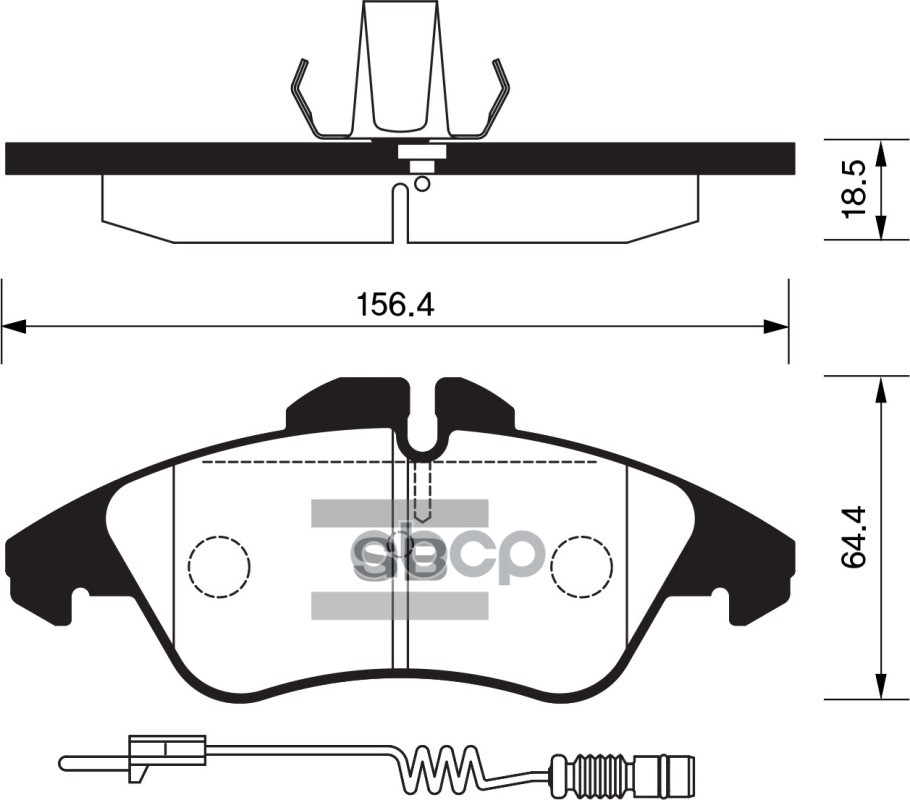 Колодки передние SANGSIN BRAKE SP1273